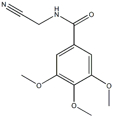 N-(cyanomethyl)-3,4,5-trimethoxybenzamide,56593-75-0,结构式