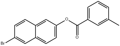 6-bromo-2-naphthyl3-methylbenzoate 结构式