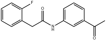 N-(3-acetylphenyl)-2-(2-fluorophenyl)acetamide,566901-05-1,结构式