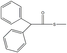 S-methyl diphenylethanethioate Structure