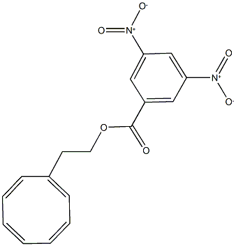 2-(1,3,5,7-cyclooctatetraenyl)ethyl 3,5-bisnitrobenzoate Structure