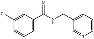 3-chloro-N-(3-pyridinylmethyl)benzamide Structure