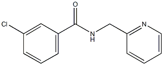 3-chloro-N-(2-pyridinylmethyl)benzamide 结构式