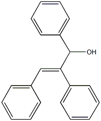 1,2,3-triphenyl-2-propen-1-ol,57015-16-4,结构式