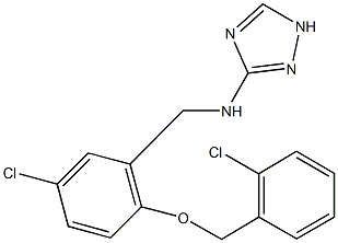 N-{5-chloro-2-[(2-chlorobenzyl)oxy]benzyl}-N-(1H-1,2,4-triazol-3-yl)amine|