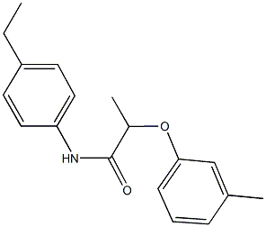 N-(4-ethylphenyl)-2-(3-methylphenoxy)propanamide Structure