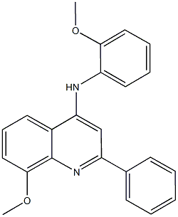 57183-53-6 N-(2-methoxyphenyl)-N-(8-methoxy-2-phenyl-4-quinolinyl)amine