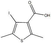 4-iodo-2,5-dimethylthiophene-3-carboxylic acid 结构式