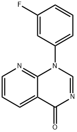 1-(3-fluorophenyl)pyrido[2,3-d]pyrimidin-4(1H)-one Struktur