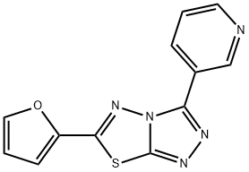 6-(2-furyl)-3-(3-pyridinyl)[1,2,4]triazolo[3,4-b][1,3,4]thiadiazole Structure