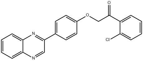 1-(2-chlorophenyl)-2-[4-(2-quinoxalinyl)phenoxy]ethanone|