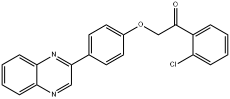 1-(2-chlorophenyl)-2-[4-(2-quinoxalinyl)phenoxy]ethanone Structure