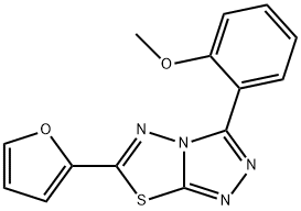 2-[6-(2-furyl)[1,2,4]triazolo[3,4-b][1,3,4]thiadiazol-3-yl]phenyl methyl ether,573937-46-9,结构式