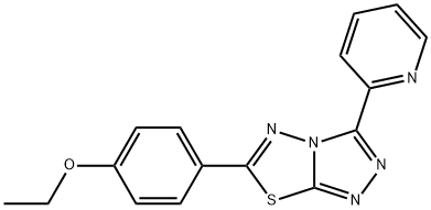 ethyl 4-[3-(2-pyridinyl)[1,2,4]triazolo[3,4-b][1,3,4]thiadiazol-6-yl]phenyl ether,573946-67-5,结构式