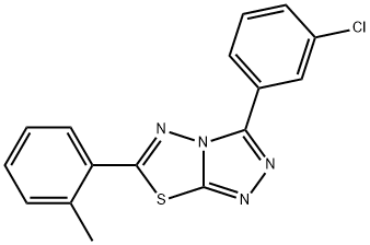 573949-13-0 3-(3-chlorophenyl)-6-(2-methylphenyl)[1,2,4]triazolo[3,4-b][1,3,4]thiadiazole