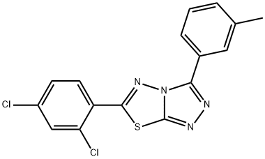 6-(2,4-dichlorophenyl)-3-(3-methylphenyl)[1,2,4]triazolo[3,4-b][1,3,4]thiadiazole Structure