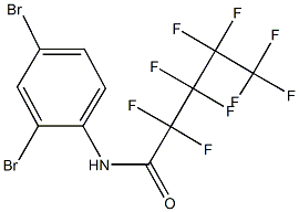 N-(2,4-dibromophenyl)-2,2,3,3,4,4,5,5,5-nonafluoropentanamide Struktur