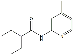 2-ethyl-N-(4-methyl-2-pyridinyl)butanamide Struktur