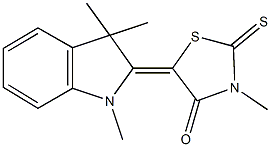 3-methyl-2-thioxo-5-(1,3,3-trimethyl-1,3-dihydro-2H-indol-2-ylidene)-1,3-thiazolidin-4-one Structure