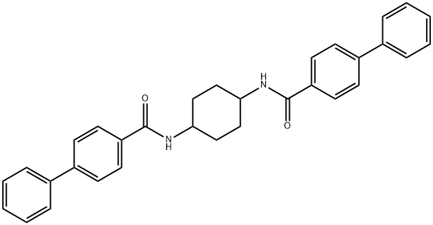 N-{4-[([1,1'-biphenyl]-4-ylcarbonyl)amino]cyclohexyl}[1,1'-biphenyl]-4-carboxamide Structure