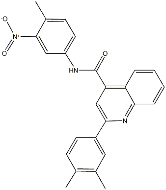 2-(3,4-dimethylphenyl)-N-{3-nitro-4-methylphenyl}-4-quinolinecarboxamide Structure