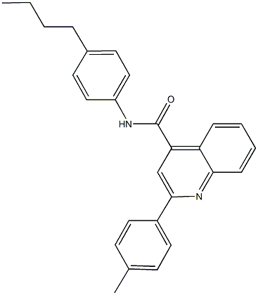 N-(4-butylphenyl)-2-(4-methylphenyl)-4-quinolinecarboxamide Structure