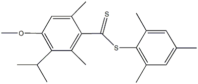 mesityl 3-isopropyl-4-methoxy-2,6-dimethylbenzenecarbodithioate Structure