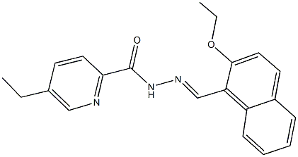 N'-[(2-ethoxy-1-naphthyl)methylene]-5-ethyl-2-pyridinecarbohydrazide|