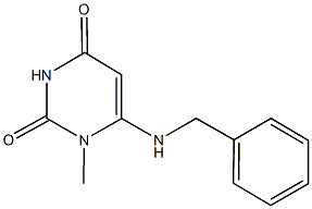 6-(benzylamino)-1-methyl-2,4(1H,3H)-pyrimidinedione Structure