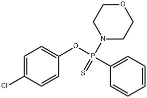 O-(4-chlorophenyl) 4-morpholinyl(phenyl)phosphinothioate Structure
