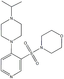 4-{[4-(4-isopropyl-1-piperazinyl)-3-pyridinyl]sulfonyl}morpholine Struktur