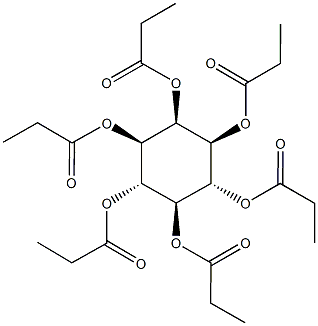 2,3,4,5,6-pentakis(propionyloxy)cyclohexyl propionate Struktur
