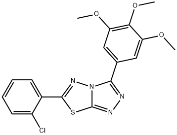 577699-79-7 6-(2-chlorophenyl)-3-(3,4,5-trimethoxyphenyl)[1,2,4]triazolo[3,4-b][1,3,4]thiadiazole