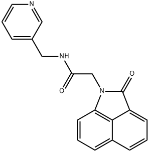 2-(2-oxobenzo[cd]indol-1(2H)-yl)-N-(3-pyridinylmethyl)acetamide Structure