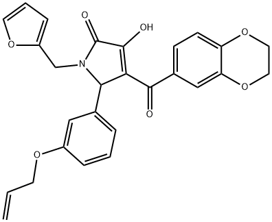 577769-20-1 5-[3-(allyloxy)phenyl]-4-(2,3-dihydro-1,4-benzodioxin-6-ylcarbonyl)-1-(2-furylmethyl)-3-hydroxy-1,5-dihydro-2H-pyrrol-2-one