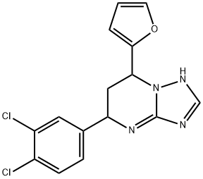 5-(3,4-dichlorophenyl)-7-(2-furyl)-4,5,6,7-tetrahydro[1,2,4]triazolo[1,5-a]pyrimidine|