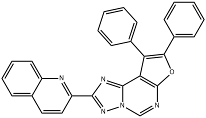 8,9-diphenyl-2-(2-quinolinyl)furo[3,2-e][1,2,4]triazolo[1,5-c]pyrimidine,577981-86-3,结构式