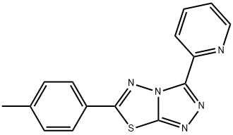 6-(4-methylphenyl)-3-(2-pyridinyl)[1,2,4]triazolo[3,4-b][1,3,4]thiadiazole Struktur