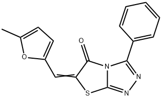 6-[(5-methyl-2-furyl)methylene]-3-phenyl[1,3]thiazolo[2,3-c][1,2,4]triazol-5(6H)-one|