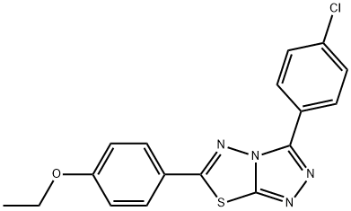 4-[3-(4-chlorophenyl)[1,2,4]triazolo[3,4-b][1,3,4]thiadiazol-6-yl]phenyl ethyl ether|