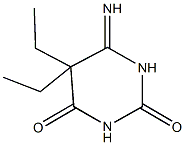 5,5-diethyl-6-iminodihydro-2,4(1H,3H)-pyrimidinedione 结构式