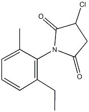 3-chloro-1-(2-ethyl-6-methylphenyl)-2,5-pyrrolidinedione,58162-46-2,结构式