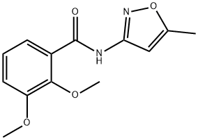 2,3-dimethoxy-N-(5-methyl-3-isoxazolyl)benzamide 化学構造式