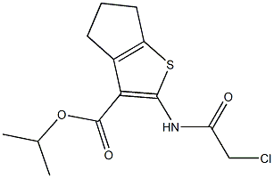 isopropyl 2-[(chloroacetyl)amino]-5,6-dihydro-4H-cyclopenta[b]thiophene-3-carboxylate|