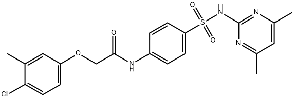 2-(4-chloro-3-methylphenoxy)-N-(4-{[(4,6-dimethyl-2-pyrimidinyl)amino]sulfonyl}phenyl)acetamide|