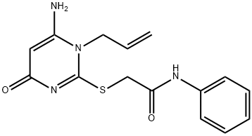 581781-46-6 2-[(1-allyl-6-amino-4-oxo-1,4-dihydro-2-pyrimidinyl)sulfanyl]-N-phenylacetamide