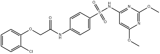 581781-95-5 2-(2-chlorophenoxy)-N-(4-{[(2,6-dimethoxy-4-pyrimidinyl)amino]sulfonyl}phenyl)acetamide