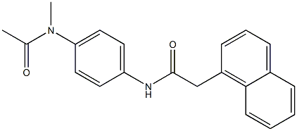 N-{4-[acetyl(methyl)amino]phenyl}-2-(1-naphthyl)acetamide|