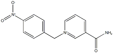 3-(aminocarbonyl)-1-(4-nitrobenzyl)pyridinium 结构式