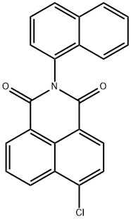 6-chloro-2-naphthalen-1-yl-1H-benzo[de]isoquinoline-1,3(2H)-dione Structure